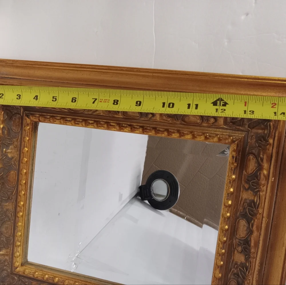 Melannco Mirror Beveled Edge Gold Wood Frame Keepers of Memories 15